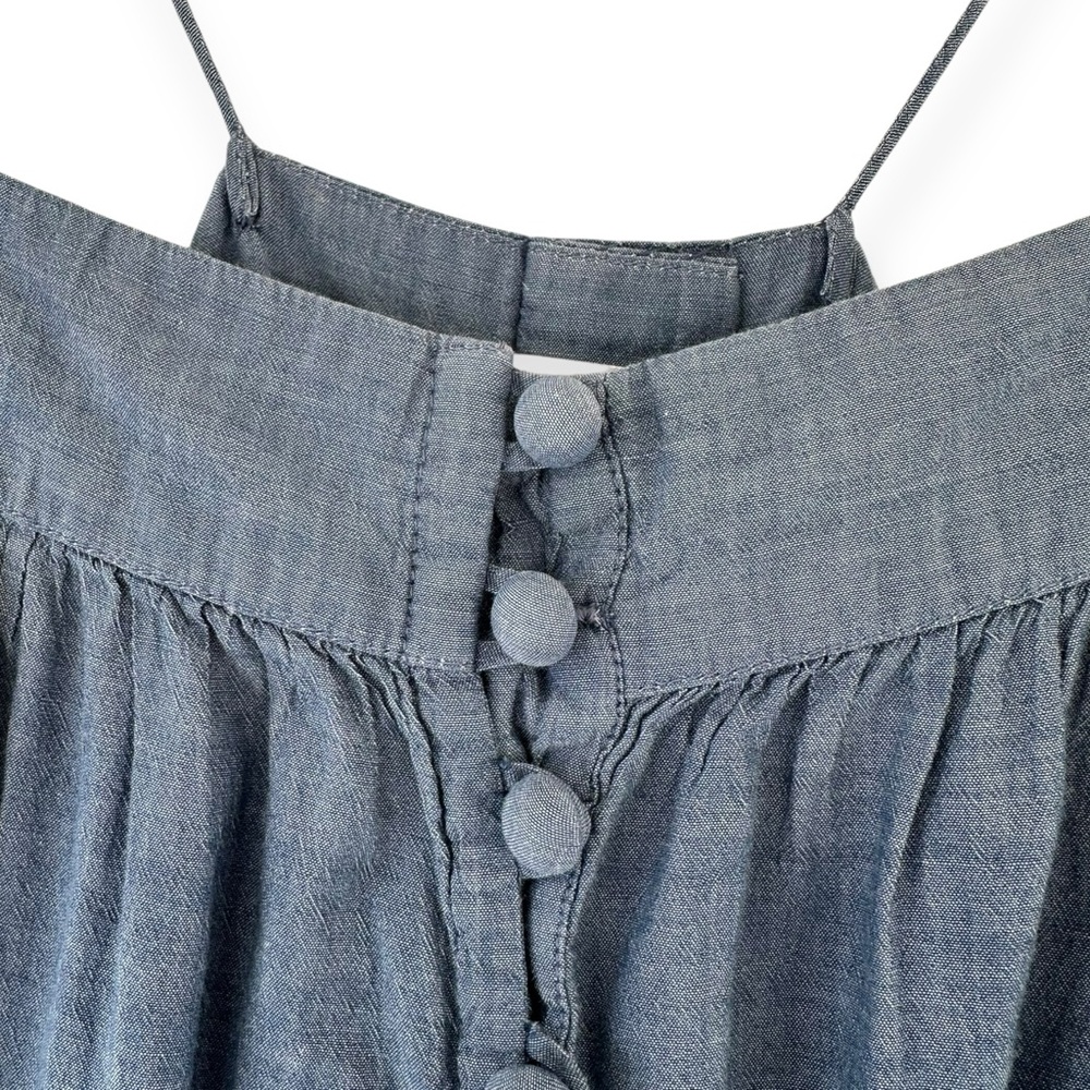 Apiece Apart • Tangiers Spaghetti Midi Dress in Chambray - Picture 5 of 11